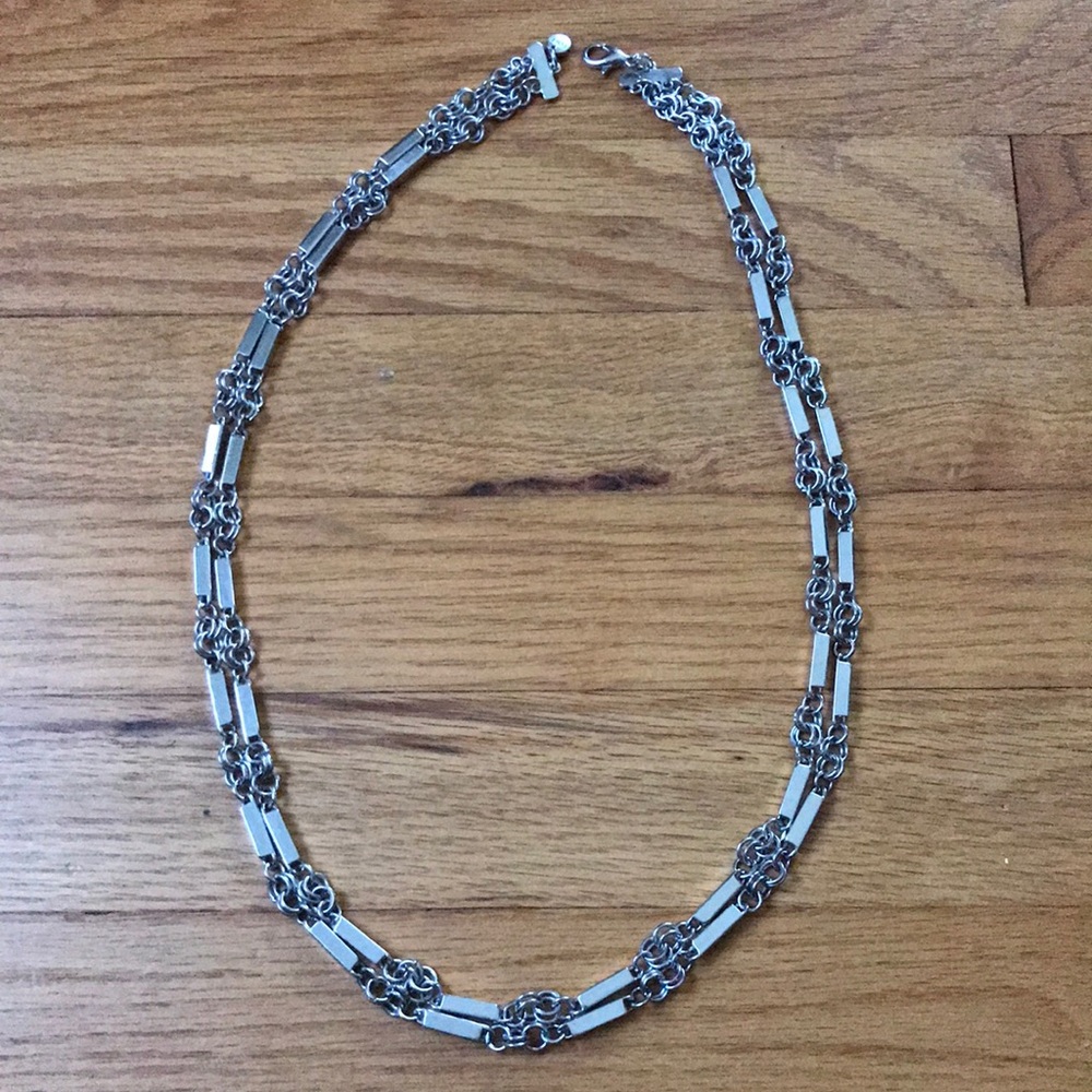 Ann Taylor LOFT silver toned necklace 28 inches